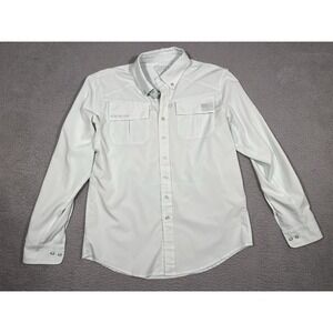 NIne Line SFG Salty Frog Gear Men's Button Up Fishing Shirt mint green Medium M